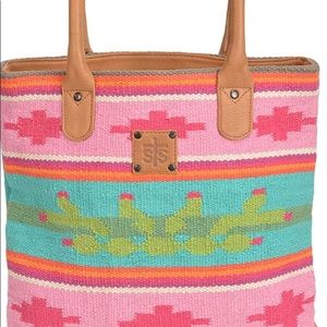 STS Ranchwear cactus serape tote